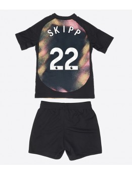 Leicester City Oliver Skipp #22 Replika Borta Kläder Barn 2024-25 Kortärmad (+ byxor)